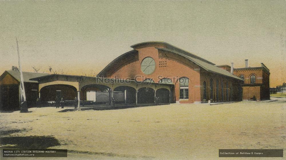 Postcard: The Old Passenger Station, Manchester, New Hampshire